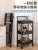 Installation-Free Folding Kitchen Storage Rack Floor Multi-Layer Vegetable Basket Baby Products Storage Rack Trolley Movable