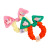 Cartoon Bow Small Intestine Ring Children Princess Rubber Band Does Not Hurt Hair Accessories New Cute Candy Color Fabric Hair Rope