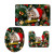 One Piece Dropshipping Toilet Seat Cover Mat Set Merry Chirstmas Christmas Theme U-Shaped Foot Mat One Piece 