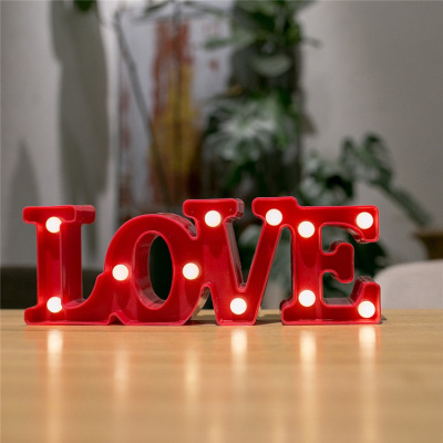 Love Modeling Lamp Small Night Lamp Creative Modeling Lamp Table Lamp Valentine's Day Romantic Proposal Creative Decorative Lamp