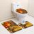 Thanksgiving Bathroom Toilet Three-Piece Floor Mat Door Mat Bathroom Carpet EBay Amazon AliExpress Spot Supply