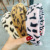Korean Dongdaemun Leopard Print Hair Band Fluffy Hair Band Candy Color Imitation Rabbit Fur Wide-Edged Headband Student All-Matching Youthful-Looking Tide