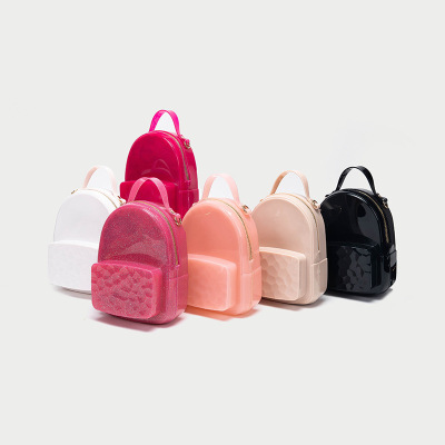Foreign Trade Small Bag for Women 2021 Summer New Fashion Mini Backpack Jelly Backpack Fashion Handmade Bag Wholesale
