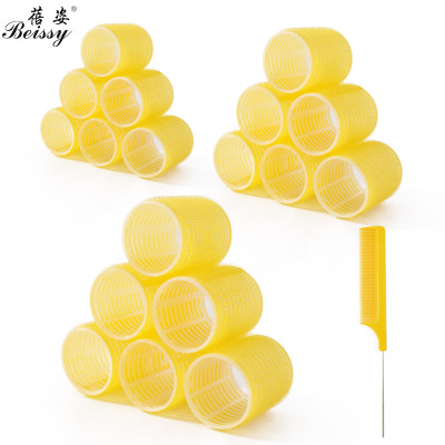 Factory Direct Supply Plastic Nylon Hair Curlers Set Cross-Border Hot Selling Lazy Sleeping Large Hair Roller Perm Tools