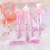 Beizi 7 PCs Makeup Brush Set Cross-Border Transparent Handle Super Soft Hair Makeup Brush Spot Factory Direct Supply