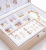 Double Layer Pu Jewel Case Portable Leather Jewelry Stud Earrings Earring Storage Box Necklace Ring Watch Jewelry Box