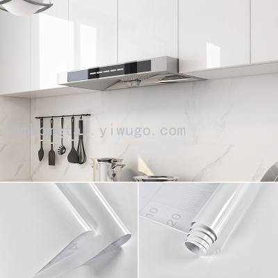 white color Furniture Refurbishment Stickers Kitchen Fume-proof Stickers Moisture-proof,Water-proof and Easy to wardrobe