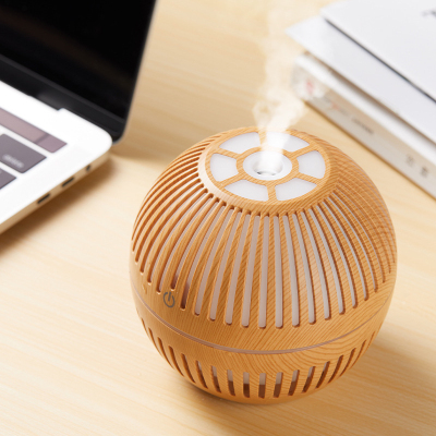 USB Wood Grain Humidifier Portable Vehicle-Mounted Aroma Diffuser Household Essential Oil Perfume Air Purifier