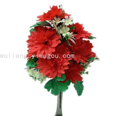 Factory Direct Sales Artificial Rose 18 Fork Sword Daisy