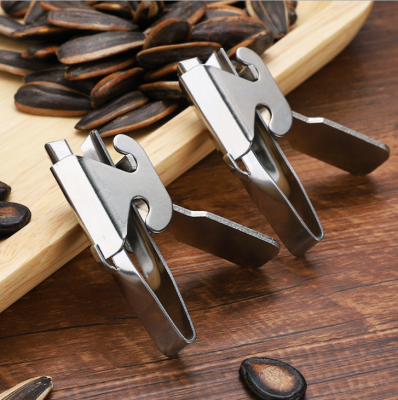 Melon Seeds Peeling Artifact Pine Nuts Pliers Lazy People Eating Melon Seeds Shell Separator Stainless Steel Pine Nuts Mouth Gag Clip Melon Seeds Separator