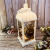 Ramadan Large Black Christmas Storm Lantern Nordic Simple Plastic Glass Candle Holder Romantic Wedding Celebration Decoration Craft