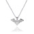 Amazon Popular Titanium Steel Necklace Korean Ins Harajuku Style Vintage Angel Wings Heart Wings Necklace Wholesale