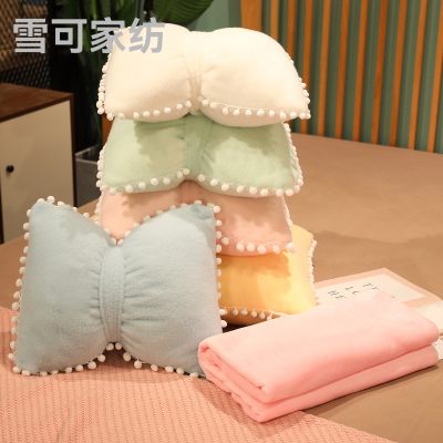 INS Internet Celebrity Cushion Sofa Bow Pillow Bedroom Bay Window Decoration Cute Cushion Bedside Living Room Girl Heart