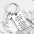 Father's Day Stainless Steel Key Ring to My Dad Never Forget That Parent-Child Gift