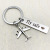 DIY Stainless Steel Key Ring Manufacturer Fly Safe Boutique Couple Gift Plane Accessory Pendant Customizable