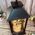 LED Outdoor Lawn Garden Christmas Halloween Ramadan Plastic Candle Storm Lantern Ramadan USB Decoration Craft