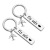 DIY Stainless Steel Key Ring Manufacturer Fly Safe Boutique Couple Gift Plane Accessory Pendant Customizable