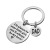 European and American Gift I'll Always Be Your Little Girl Stainless Steel Pendant Keychain