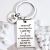 Father's Day Stainless Steel Key Ring to My Dad Never Forget That Parent-Child Gift