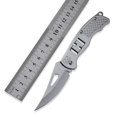 Outdoor Mini Outdoor Folding Knife Stainless Steel Self-Defense Camping Knife Portable a Folding Knife Fruit Key Knife