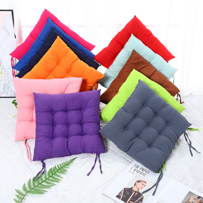 Factory Wholesale Winter Thickened Office Flannel Seat Cushion Warm Dining Chair Cushion Fabric Tatami Chair Cushion
