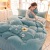 Autumn and Winter New Thickened Milk Fiber Embroidery Four-Piece Set Dense Velvet 4-Piece Set Embroidery Bedding Wholesale