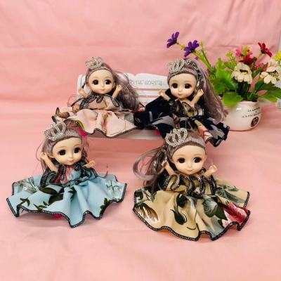 New Product Simulation Eye 4 Joint Doll Keychain Girls Fashion Bag Doll Gift Key Accessories Pendant