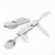 Stainless Steel Outdoor Fork Tableware Detachable Camping Folding Knife, Fork and Spoon Combination Spoon Multi-Function Dining Knife Fruit Knife