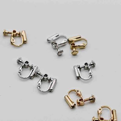 DIY Copper Ear Clip Jewelry Accessories Non-Pierced Accessories Universal Rotating Screw Ear Clip Converter Color-Preserving Electroplating