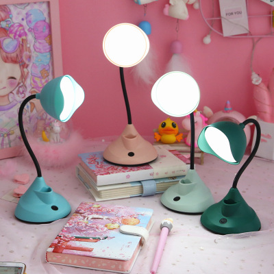 Cubby Lamp Creative Simple USB Charging Student Bedside Desk Led Small Night Lamp Energy Saving Eye Protection Learning Reading