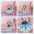 Hot Sale 17cm Simulation Eye Multi-Joint Wedding Dress Crane Machine Toy Doll Clothing Little Girl Doll Bag Accessories