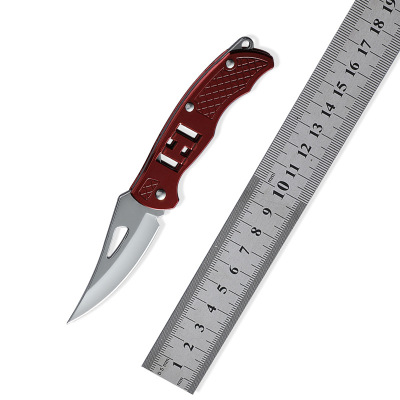 New Outdoor Mini Outdoor Folding Knife Stainless Steel Self-Defense Camping Knife Portable a Folding Knife Fruit Key Knife