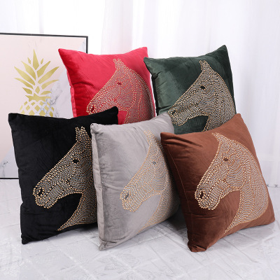 Fashion Simple Living Room Pillows Factory Direct Supply Super Soft Double-Sided Cored Sofa Cushion Pillow in Stock Wholesale