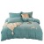 Solid Color Milk Fiber Embroidered Four-Piece Set Autumn and Winter Warm 4-Piece Velvet Bed Sheet Quilt Cover Set