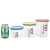 Kitchen Transparent Snack Storage Box Storage Cereal Can Plastic Cereals Storage Tank Food Sealed Cans