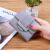 New Korean Style Solid Color Pull-Belt Tri Fold Women's Wallet Women's Coin Purse Clutch Student Short Wallet Wallet