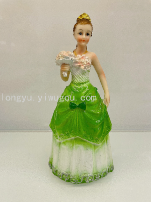 Factory Direct Sales Resin Craft 15 Girl Decoration European Style Decorations Princess Doll Doll Girl Birthday Gift
