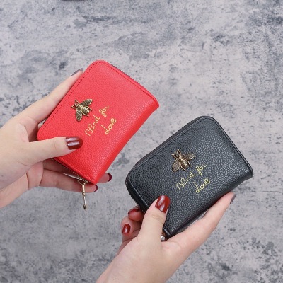 Multifunctional Expanding Card Holder Female Zipper Men's Card Holder Female Cute Coin Purse Female Bank Card Holder Card Clamp Card Case