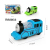 Light-Emitting Toy Small Train Electric Universal Wheel Colorful Light Model Children's Car Stall Toy