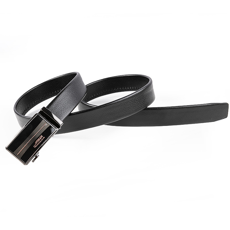 男士商务自动扣PU腰带 礼品腰带厂家现货批发定制 凤汇龙鳄鱼皮带