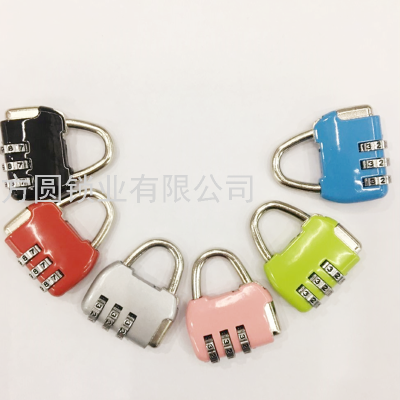 Square and round Lock Small Password Lock Backpack Security Lock Color Padlock with Password Required Gym Cabinet Lock