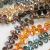 6x12 Horizontal Hole Crescent Crystal Pendant DIY Ornament Necklace Pendant Glass Antique Earrings