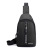 New Shoulder Bag Fashion Men's Bag Trendy Crossbody Bag Creative Earphone Hole Chest Bag Men's Casual Backpack