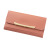 Fresh Wallet Female Long and Simple Thin Two Fold Large Capacity Multiple Card Slots Student Solid Color Zipper Coin Purse Female