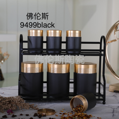 7PC ceramics canister 