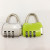 Square and round Lock Small Password Lock Backpack Security Lock Color Padlock with Password Required Gym Cabinet Lock