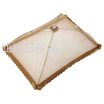 Rectangular Foldable Vegetable Cover Dining-Table Cover Anti-Mosquito Anti-Insect Anti-Fly Table Cover Voile Vegetable Cover Factory Wholesale