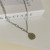Korean Retro Hip Hop Necklace Ins Elegant Simple Cold Style round Geometric Pendant Clavicle Chain Distressed Accessories