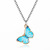 Internet Influencer Cold Style Colorized Butterfly Necklace Simple Sense Hip Hop Pendant Collarbone Necklace Bracelet