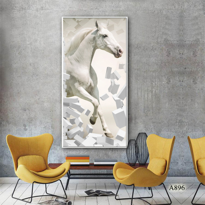 Horse Cloth Painting Landscape Oil Painting Decorative Painting Photo Frame Decoration Craft Mural Restaurant Paintings Decorative Calligraphy and Painting Hanging Painting